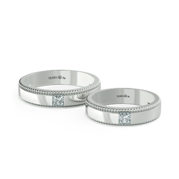 Diamond Wedding Band Set NCC3008 1